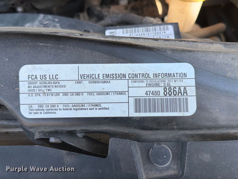 image for item MZ9757 2017 Dodge Grand Caravan van