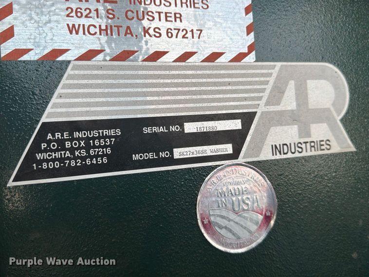 image for item MZ9826 A.R.E Industries SK27x36SE parts washer