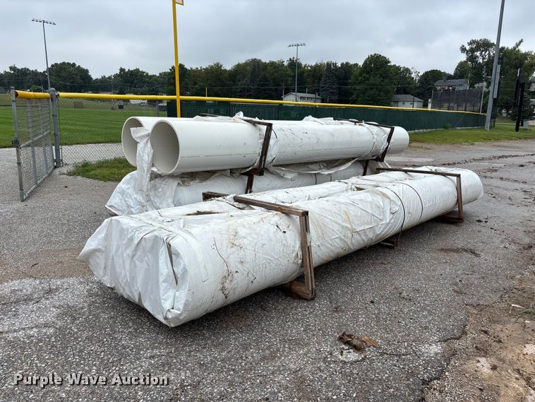 (6) 20' L x 24" W PVC pipes