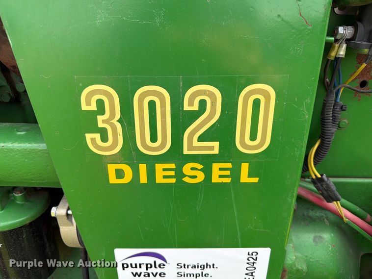 image for item EA0425 1967 John Deere 3020 Diesel tractor