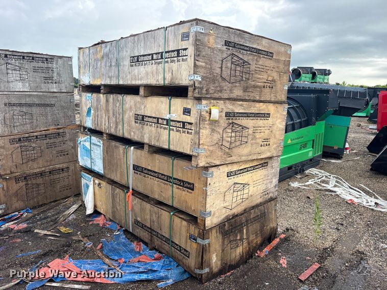 (4) Valley Pioneer MSC1220F livestock sheds
