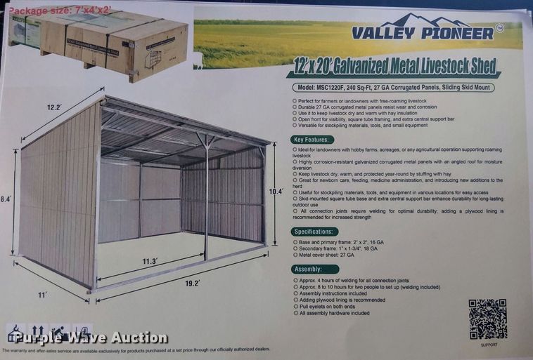 image for item ET0234 (4) Valley Pioneer MSC1220F livestock sheds