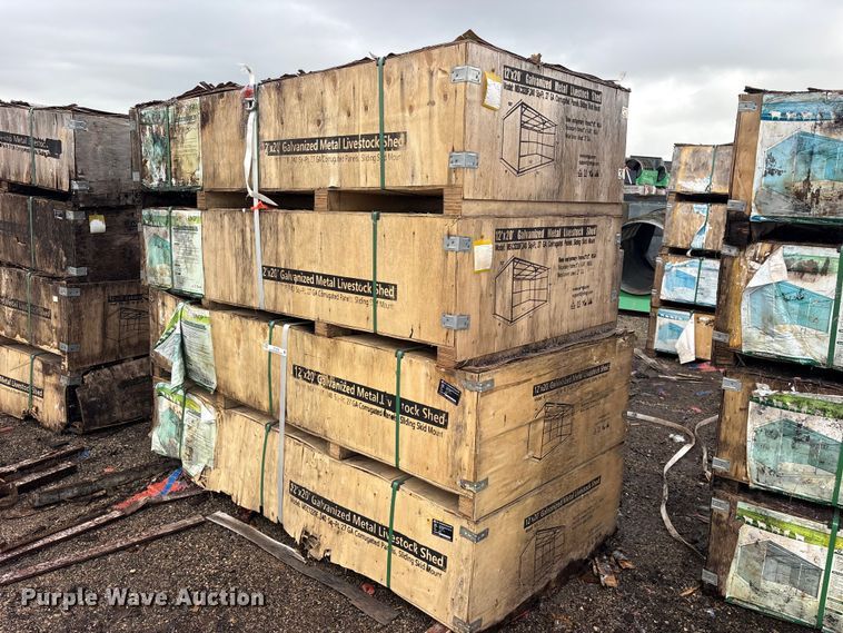 0 (4) Valley Pioneer MSC1220F livestock sheds