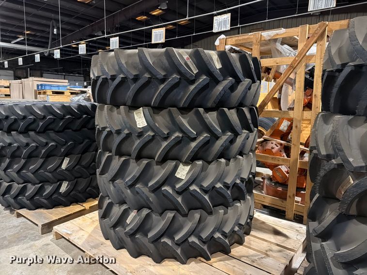 (4) Goodyear LSW480/70R46 tires and wheels