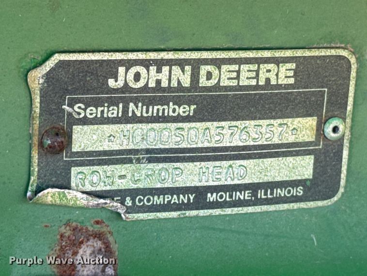 image for item EW4143 John Deere 853A all-crop head