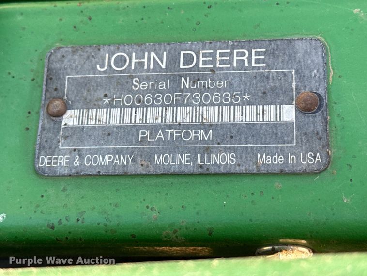 image for item EW4145 John Deere 630F HydraFlex flex head