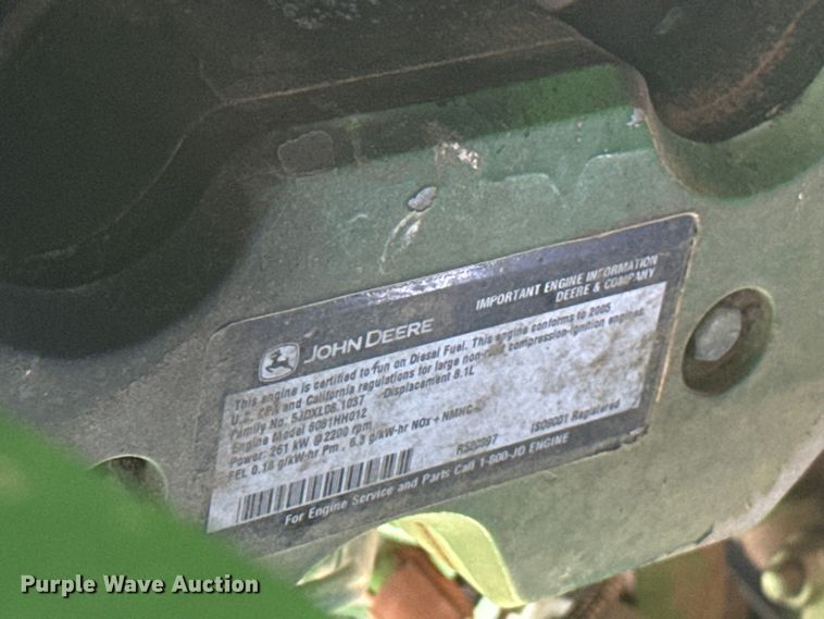 image for item EW4148 2005 John Deere 9760 STS combine