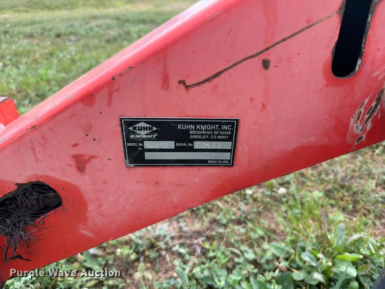 image for item FB5870 Kuhn Knight SR112 hay rake