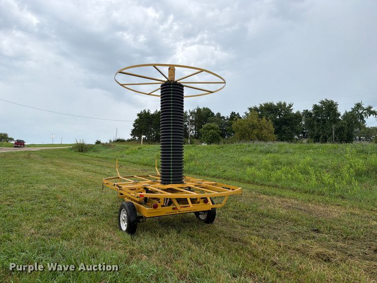 image for item FB5938 2016 Agri Drain J series reel trailer