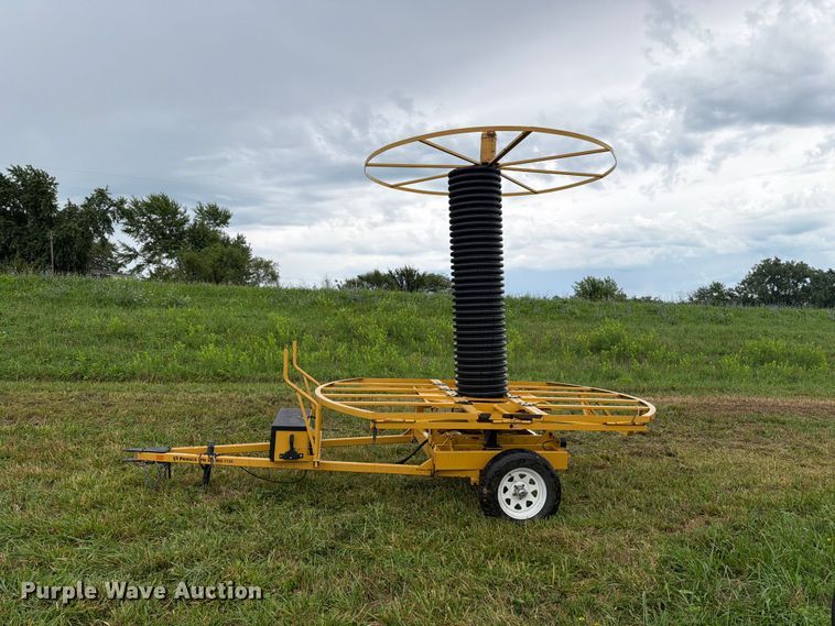 image for item FB5938 2016 Agri Drain J series reel trailer