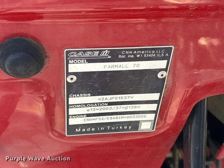 image for item FC4118 2010 Case Farmall 70 tractor