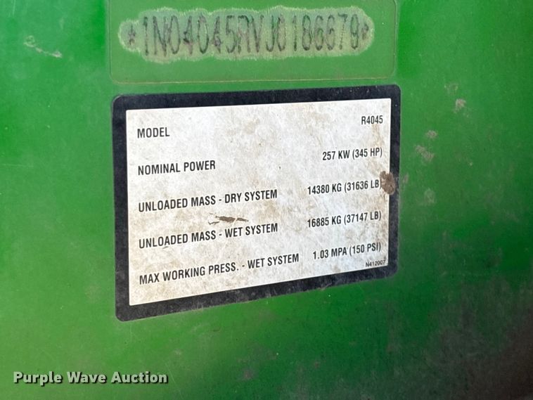 image for item FG0585 2018 John Deere R4045 Dry Fertilizer Applicator