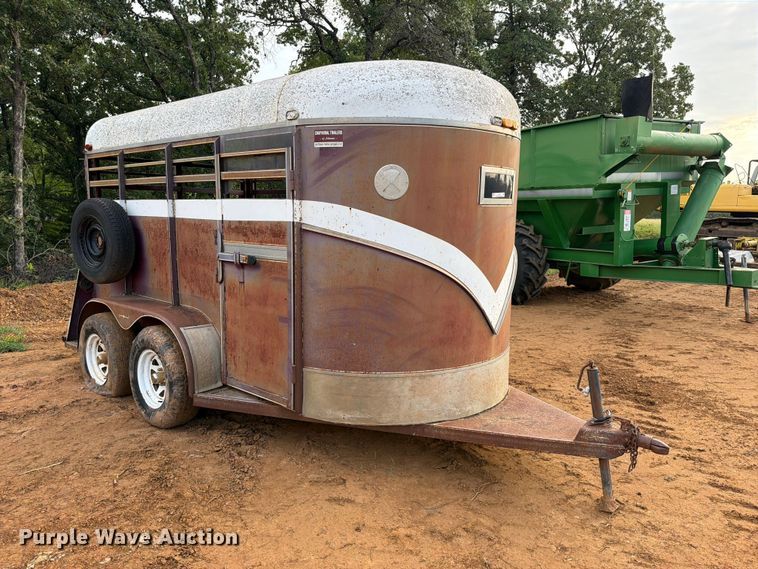image for item FU1013 1993 Chaparral Trailers 16' Stock Trailer livestock trailer