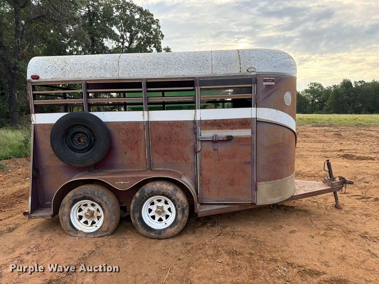 image for item FU1013 1993 Chaparral Trailers 16' Stock Trailer livestock trailer