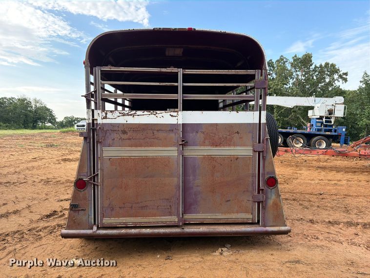 image for item FU1013 1993 Chaparral Trailers 16' Stock Trailer livestock trailer