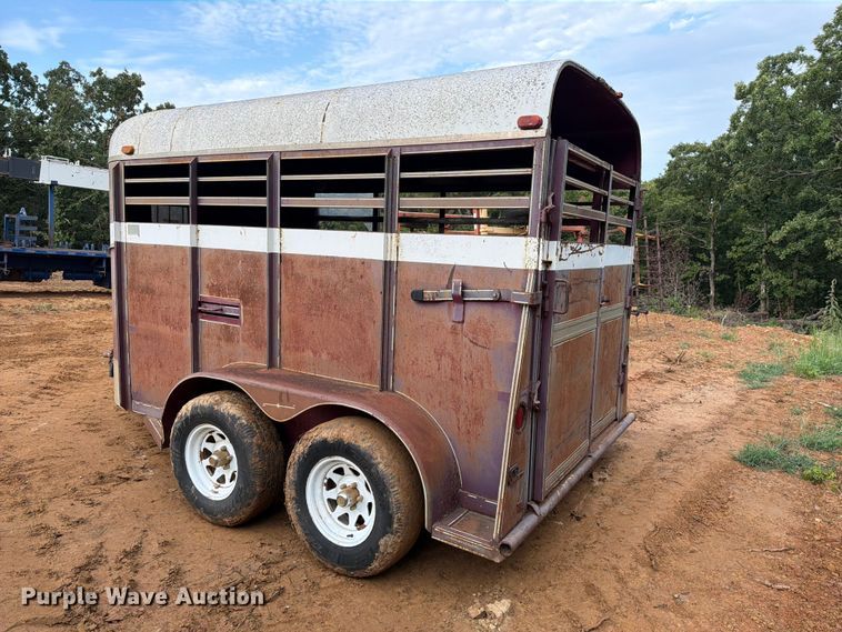 image for item FU1013 1993 Chaparral Trailers 16' Stock Trailer livestock trailer
