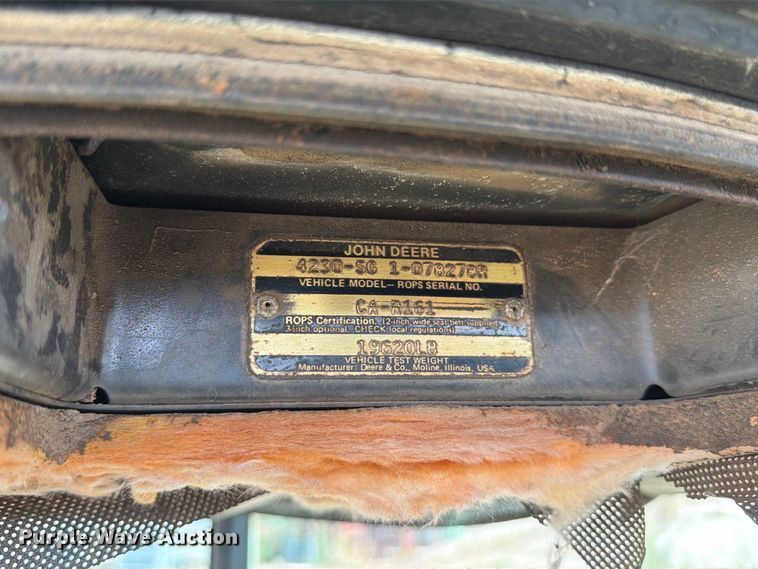image for item MZ9799 John Deere 4230 tractor