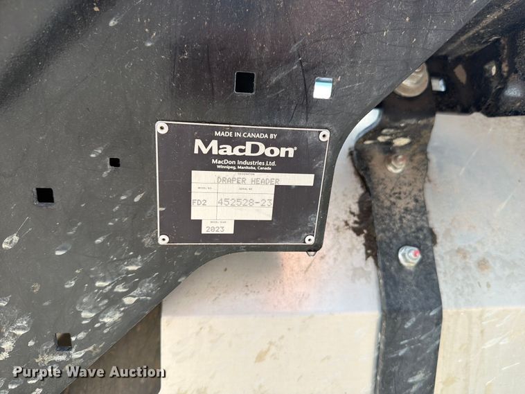 image for item YA4516 2023 MacDon FD235 flex draper head