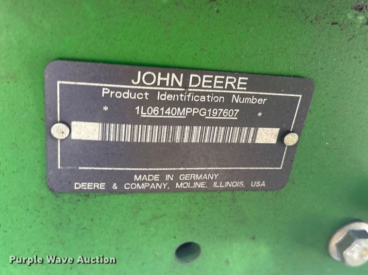 image for item YA4714 2023 John Deere 6140M MFWD tractor