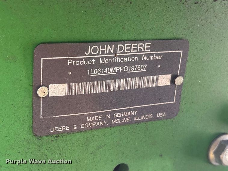 image for item YA4714 2023 John Deere 6140M MFWD tractor