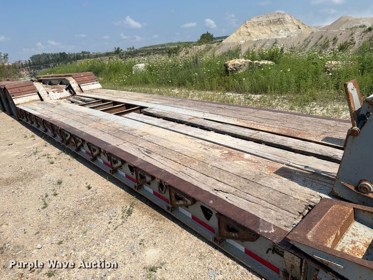 image for item DV2054 2012 Trail King Industries TK110HDG-533 lowboy equipment trailer