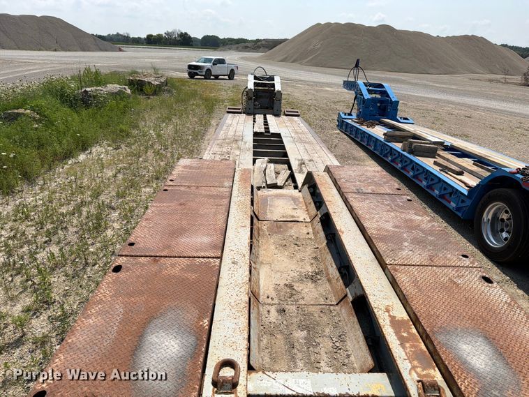 image for item DV2054 2012 Trail King Industries TK110HDG-533 lowboy equipment trailer