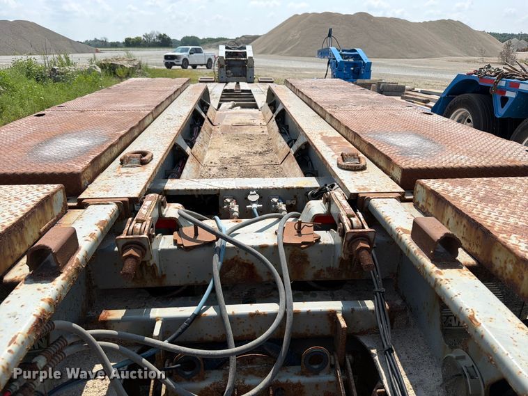 image for item DV2054 2012 Trail King Industries TK110HDG-533 lowboy equipment trailer