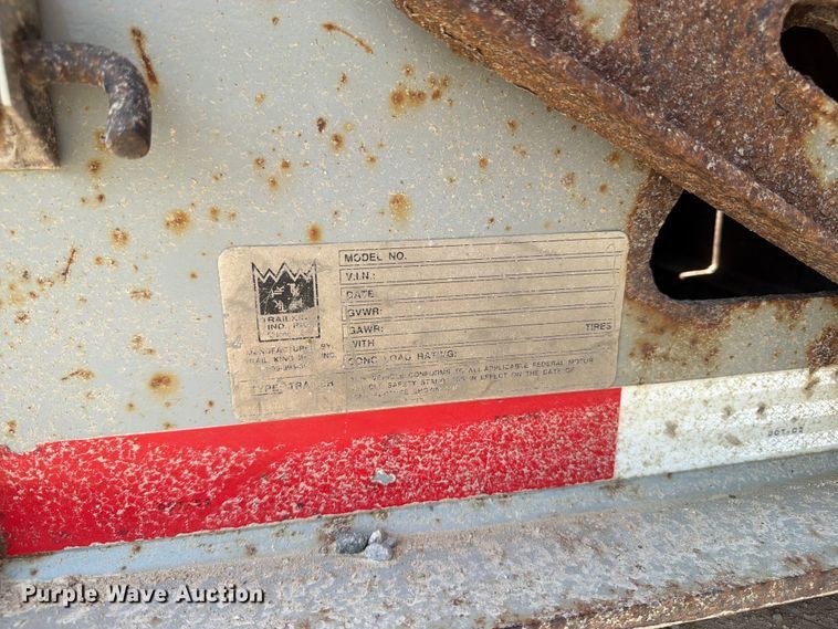 image for item DV2054 2012 Trail King Industries TK110HDG-533 lowboy equipment trailer