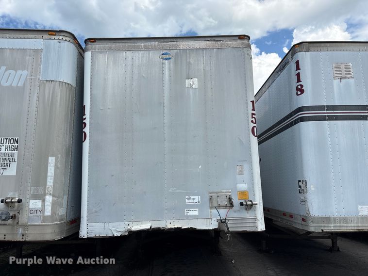 image for item EF1314 1999 Utility Trailer Manufacturer dry van trailer