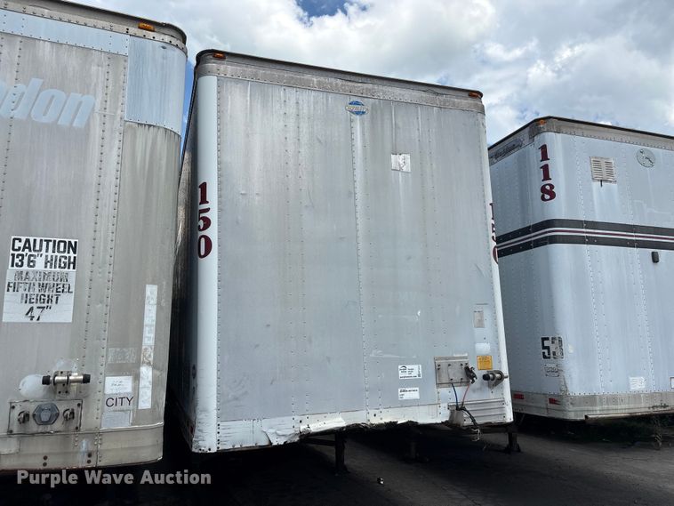 image for item EF1314 1999 Utility Trailer Manufacturer dry van trailer
