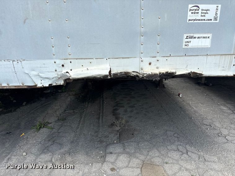 image for item EF1314 1999 Utility Trailer Manufacturer dry van trailer
