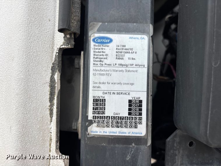 image for item EL2545 2017 Utility Trailer Manufacturer refrigerated van trailer