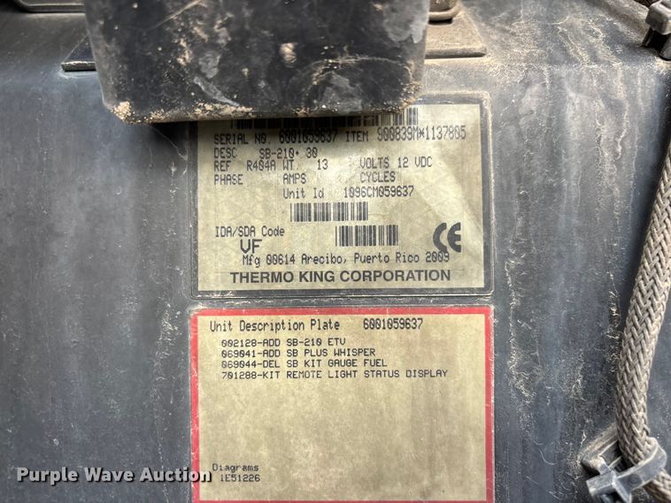 image for item EL2579 2004 Wabash RFGRHSA refrigerated van trailer