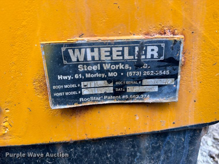 image for item EO8667 Wheeler HT1636 dump truck bed
