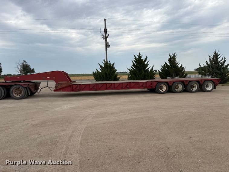 1983 Vulcan lowboy oilfield trailer