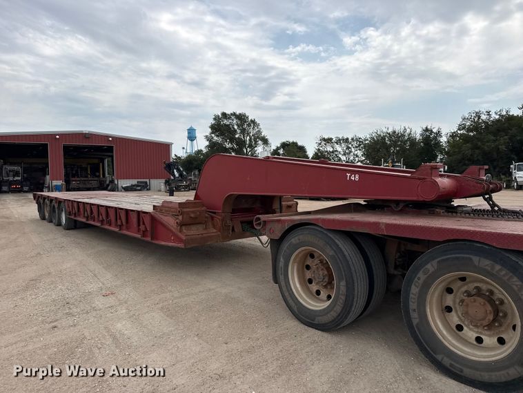 image for item EW4174 1983 Vulcan  lowboy oilfield trailer
