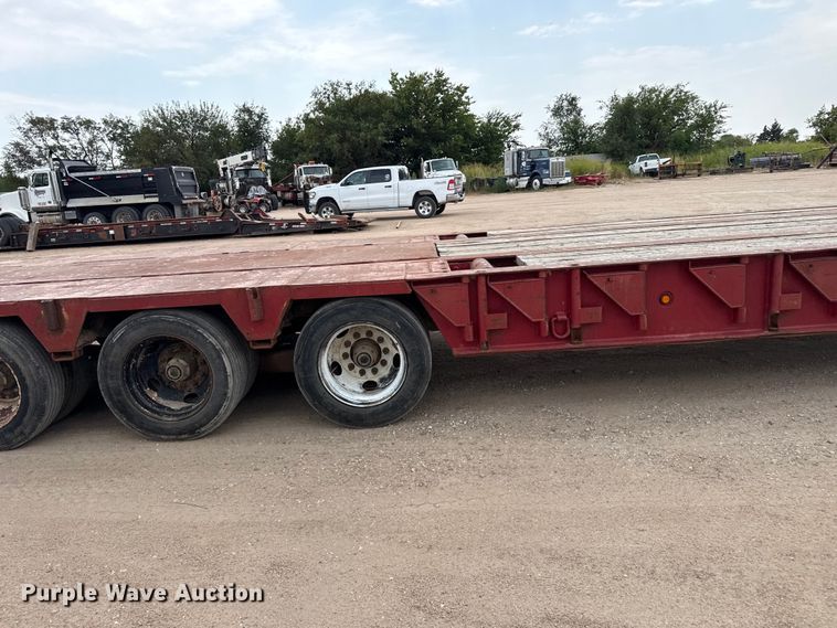 image for item EW4174 1983 Vulcan  lowboy oilfield trailer