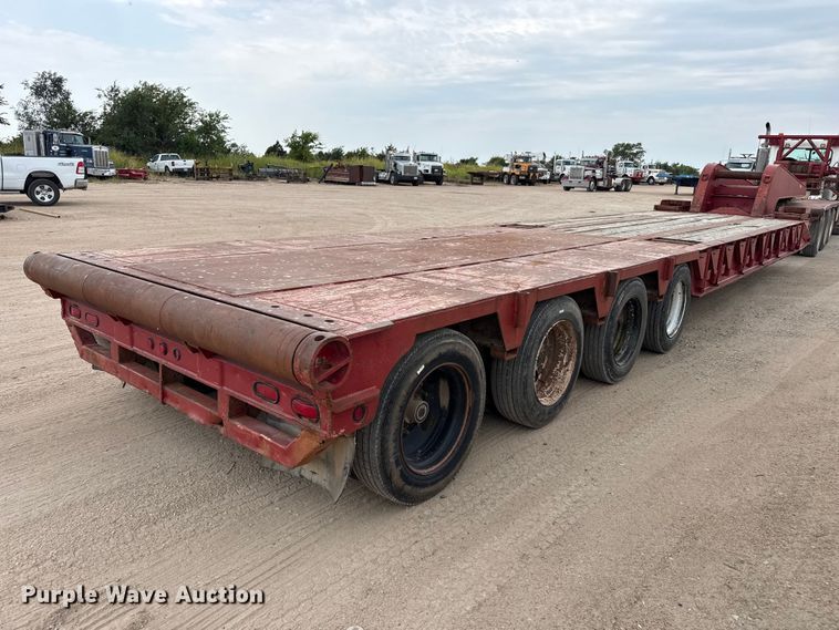 image for item EW4174 1983 Vulcan  lowboy oilfield trailer