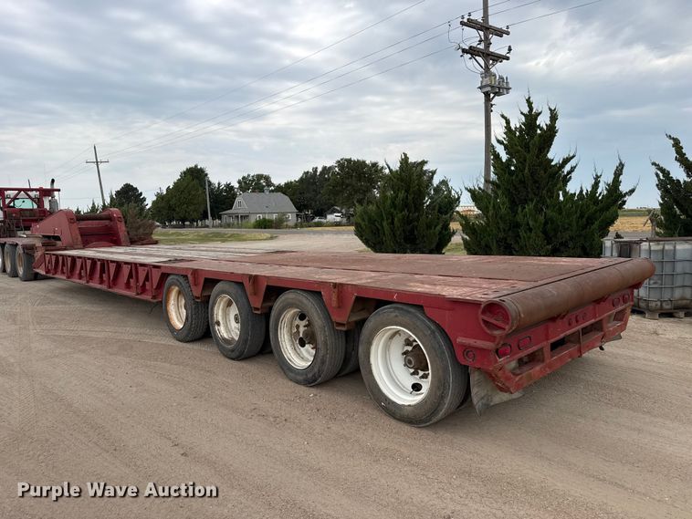image for item EW4174 1983 Vulcan  lowboy oilfield trailer