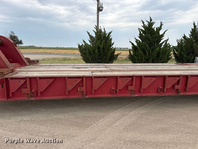 image for item EW4174 1983 Vulcan  lowboy oilfield trailer
