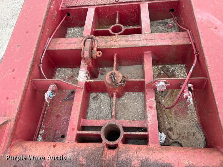 image for item EW4174 1983 Vulcan  lowboy oilfield trailer