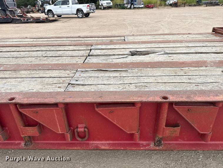 image for item EW4174 1983 Vulcan  lowboy oilfield trailer