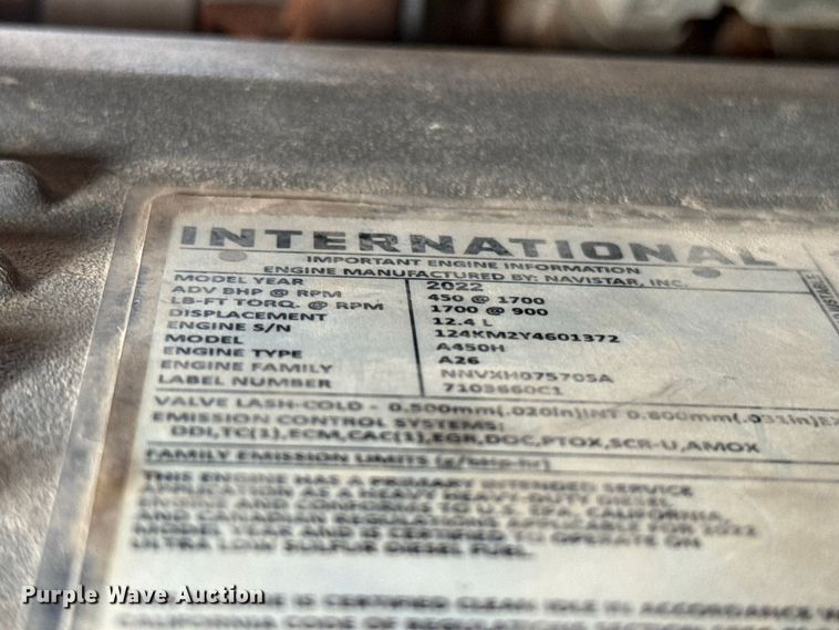 image for item FC4142 2023 International LT625 semi truck