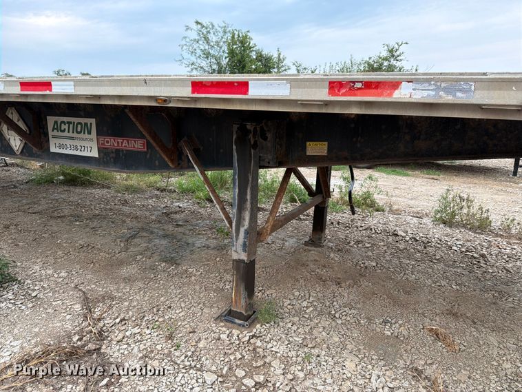 image for item FK3301 2007 Fontaine 1FTW-7-8048WSAWK flatbed trailer