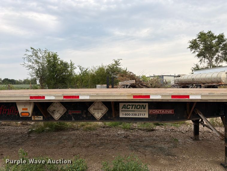 image for item FK3301 2007 Fontaine 1FTW-7-8048WSAWK flatbed trailer
