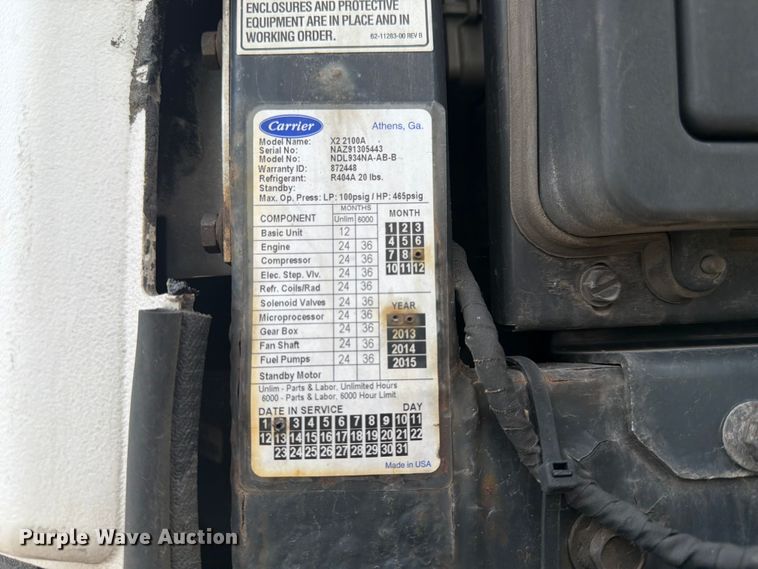 image for item FK3551 2013 Utility Trailer Manufacturer 3000R refrigerated van trailer