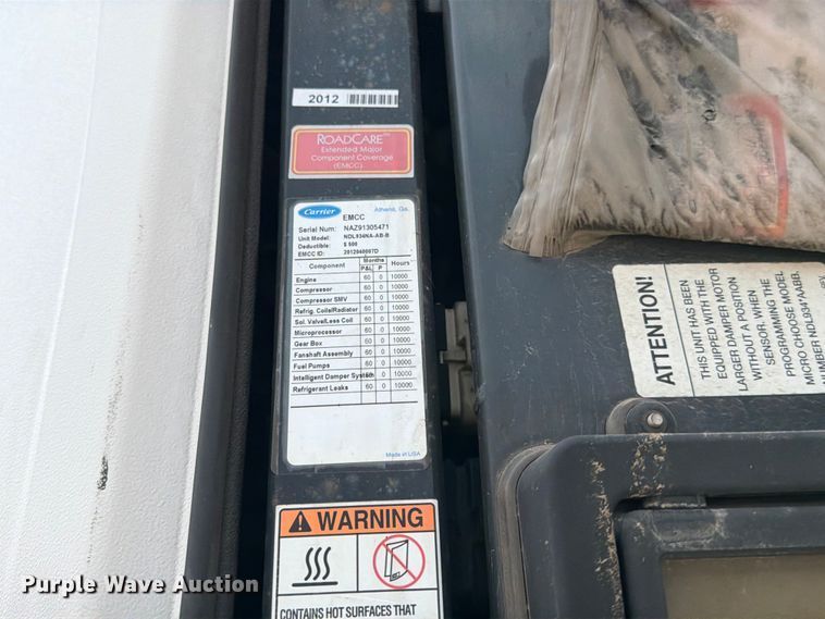image for item FK3554 2013 Utility Trailer Manufacturer 3000R refrigerated van trailer