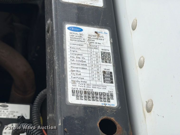 image for item FK3555 2005 Utility Trailer Manufacturer 3000R refrigerated van trailer