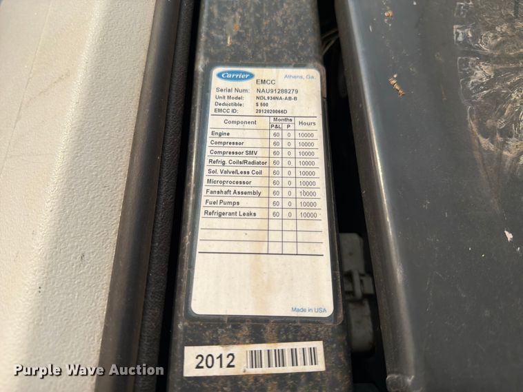 image for item FK3560 2013 Utility Trailer MFG 3000R refrigerated van trailer