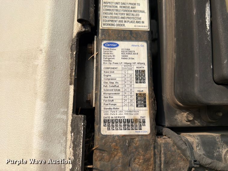 image for item FK3560 2013 Utility Trailer MFG 3000R refrigerated van trailer